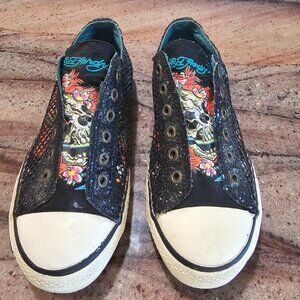 Vintage Ed Hardy Sneakers Size 7